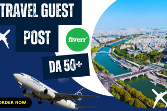 do seo backlinks on high da50 travel guest post
