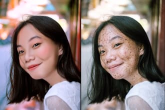 do high end photo retouching, skin retouching, in photoshop