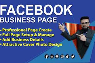 attractive facebook business page create and setup