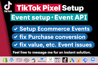setup tiktok pixel fix pixel issue purchase value conversion