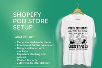 create shopify print on demand store with printify and printful