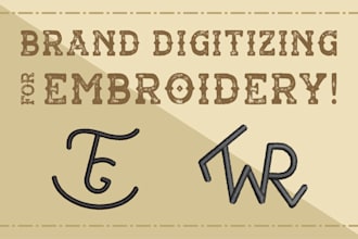digitize your cattle brand for embroidery