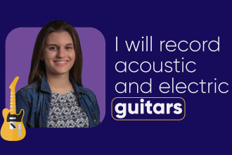 record acoustic and electric guitars for your song