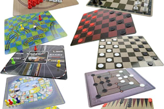 develop board game, card game, chess game, ludo game, pokemon game