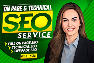 do onpage technical SEO service for wordpress shopify wix squarespace website