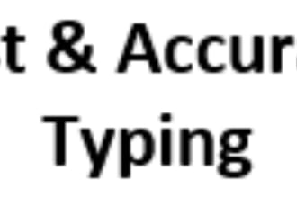 do all kinds of typing, pdf to word, reports, books typing