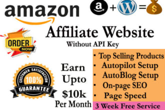 design amazon affiliate automated store for passive income