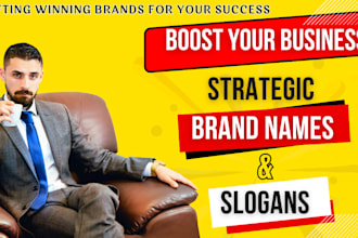 create your brand potential strategic brand name catchy slogans unique logo