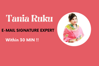 create a professional and clickable HTML email signature