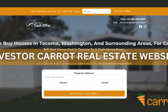 design investor carrot real estate website,carrot blogs, SEO