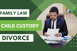 prepare family law court paper for child custody and divorce
