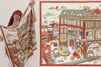 create unique scarf bandana shawl pattern design for you