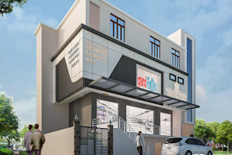 design elevation and 3d renderings