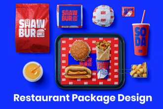 do restaurant, coffee shop or food packaging design