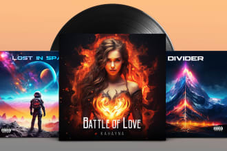 design amazing album or single cover art
