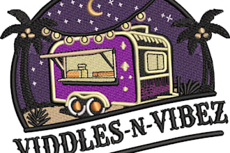 digitize image for embroidery, logo and patches in dst pes emb design file