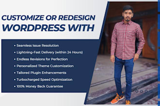 redesign customize redo revamp fix issues wordpress website
