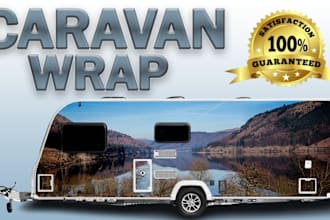 do camper caravan wrap trailer wrap food truck boat wrap bike camper, motorhomes