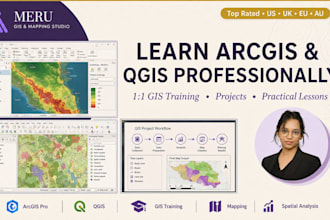teach you arcgis and qgis