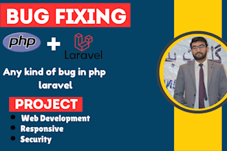 fix and develop php laravel, vuejs, reactjs websites