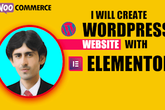 create wordpress website with elementor