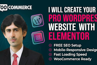 create wordpress website with elementor