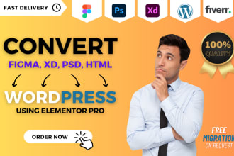 convert figma to wordpress website using elementor pro