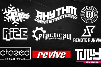 create streetwear logo design for your clothing brand