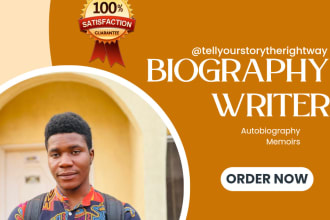be your memoir, biography, autobiography ghostwriter