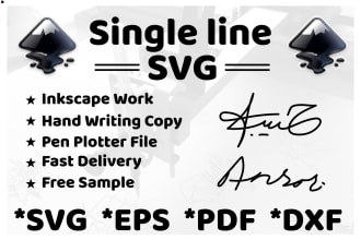 design single line svg for your pen plotter