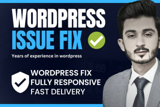 be your quick wordpress website bug, error fixer, css issue fix