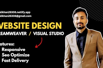 design and redesign your website with dreamweaver or visual studio