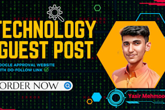publish technology guest post with high quality backlinks