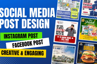 design social media post and canva template design