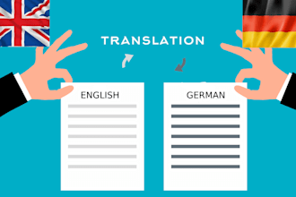 translate english  to german and german to english