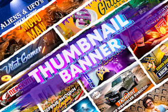design banner, thumbnail for youtube