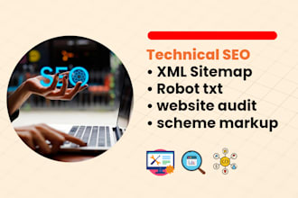 do fix all xml sitemap robots txt issue schema markup and website audit