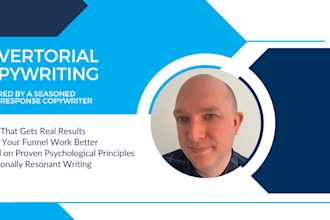 be your copywriter for high conversion advertorial copywriting
