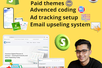 build a customized shopify digital store setup for launch