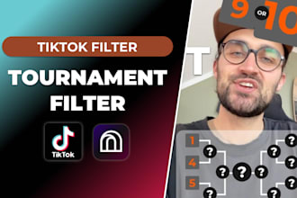 creat a tournament bracket filter for tiktok