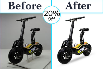 do cut out image, white background, product photo editing