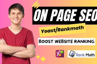 do website on page and technical SEO optimization service of word press
