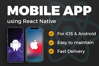 convert and design into react native mobile app