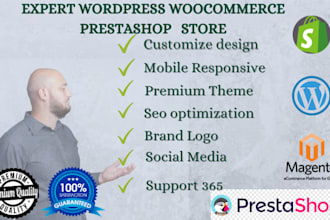 create your complete ecommerce prestashop store