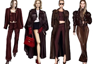 draw custom fashion illustration for brands and designers