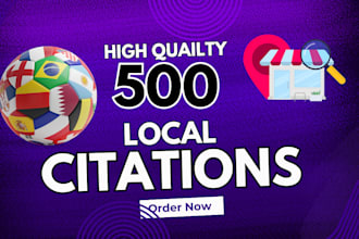 do top 500 local citations and business directories