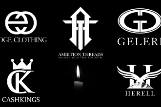 do streetwear clothing brand logo with luxury initial letters