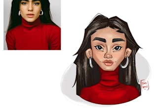 draw your cartoon portrait in my unique style