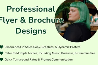 design your professional flyer or brochure
