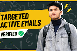collect targeted active emails for email marketing